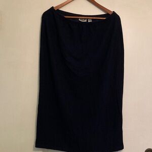 Chico's Design Classic Navy Pencil Stretch Skirt Size 3